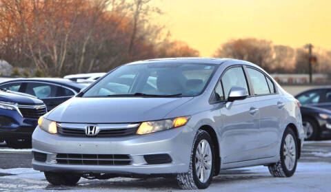 2012 Honda Civic for sale at KG MOTORS in West Newton MA