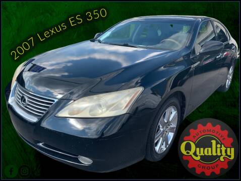 2007 Lexus ES 350 for sale at Quality Automotive Group, Inc in Murfreesboro TN