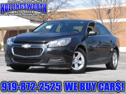 2015 Chevrolet Malibu for sale at Hollingsworth Auto Sales in Raleigh NC