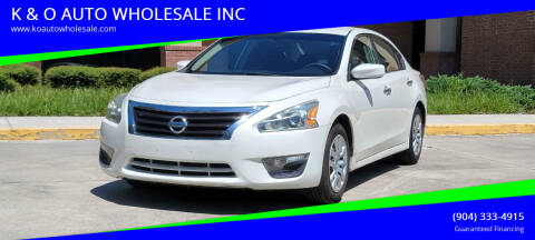 2013 Nissan Altima for sale at K & O AUTO WHOLESALE INC in Jacksonville FL