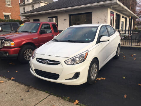 2016 Hyundai Accent for sale at L & M AUTO SALES in New Brighton PA