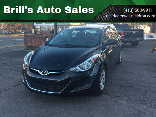 2016 Hyundai Elantra for sale at Brill's Auto Sales in Westfield MA