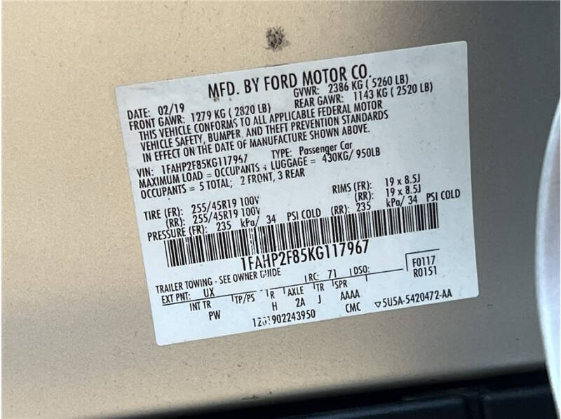 2019 Ford Taurus Limited