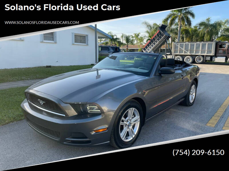 2014 Ford Mustang for sale at SOLANOS & SANCHEZ AUTO SALES C in Hollywood FL