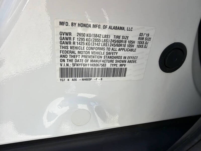 2019 Honda Pilot LX