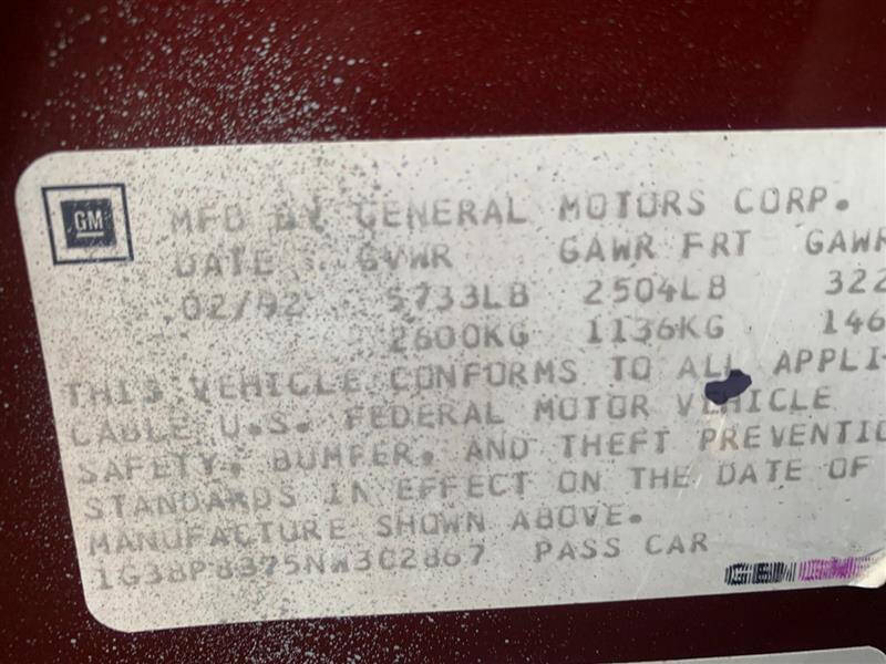 1992 Oldsmobile Custom Cruiser