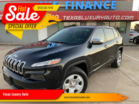 2014 Jeep Cherokee for sale at Texas Luxury Auto in Cedar Hill TX