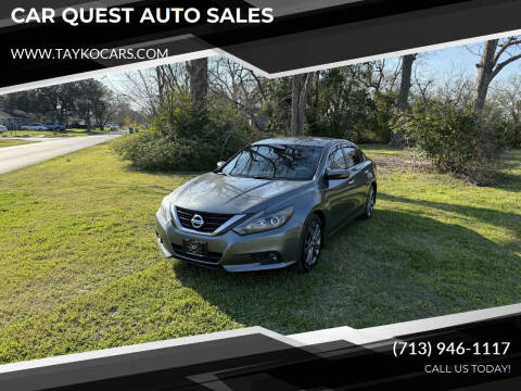 2018 Nissan Altima for sale at CAR QUEST AUTO SALES in Houston TX