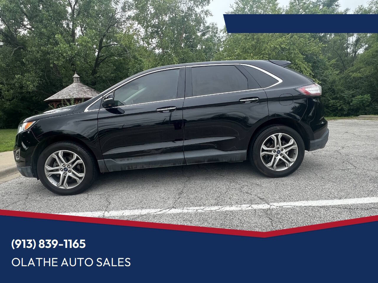 Black 2017 Ford Edge Titanium Titanium 4dr Crossover 1