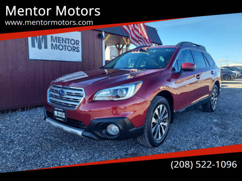 2017 Subaru Outback for sale at Mentor Motors in Idaho Falls ID