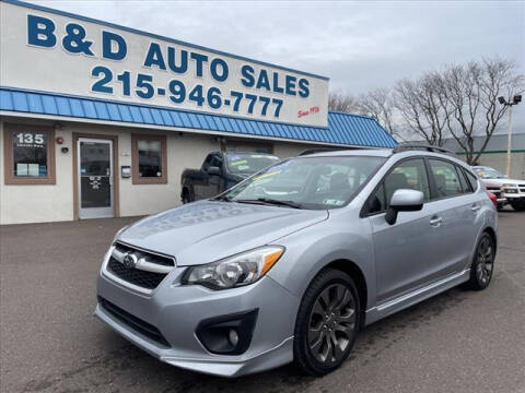 2012 Subaru Impreza for sale at B & D Auto Sales Inc. in Fairless Hills PA