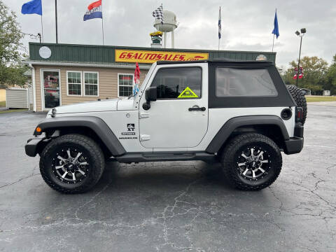 2012 Jeep Wrangler for sale at G and S Auto Sales in Ardmore TN