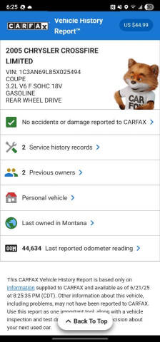 2005 Chrysler Crossfire Limited