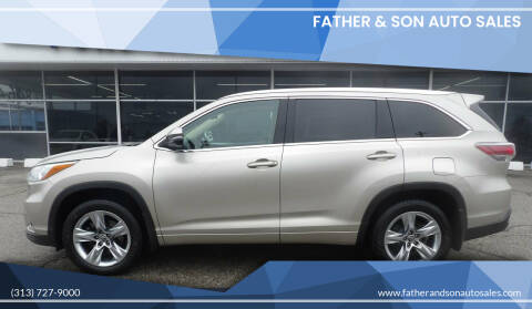 2016 Toyota Highlander for sale at Father & Son Auto Sales in Dearborn MI