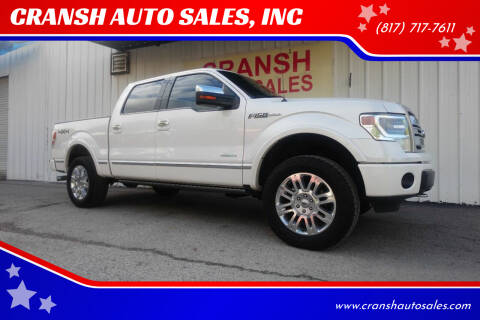 2014 Ford F-150 for sale at CRANSH AUTO SALES, INC in Arlington TX