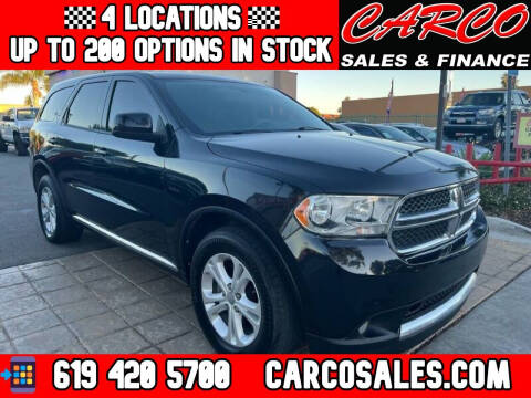 2013 Dodge Durango for sale at CARCO SALES & FINANCE in Chula Vista CA
