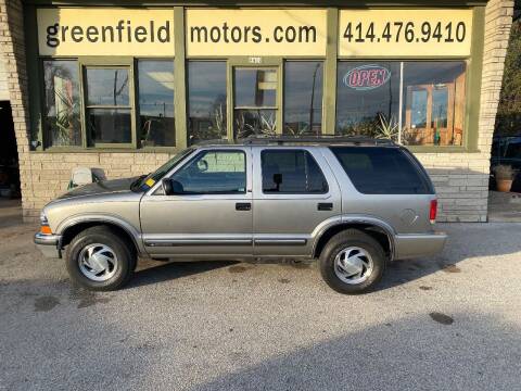 2001 Chevrolet Blazer for sale at GREENFIELD MOTORS in Milwaukee WI
