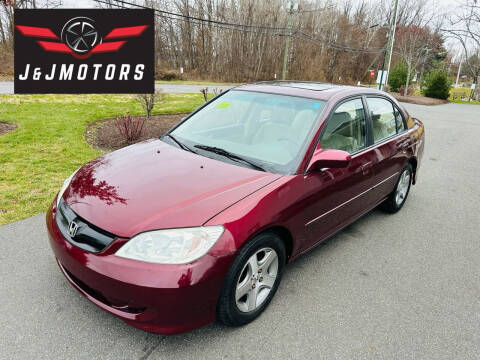 2004 Honda Civic for sale at J & J MOTORS in New Milford CT