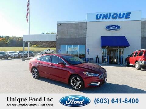 2017 Ford Fusion for sale at Unique Motors of Chicopee - Unique Ford in Goffstown NH