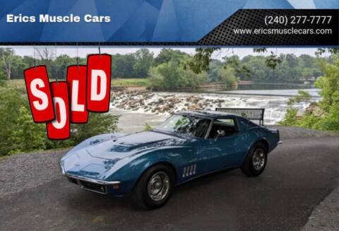 1969 Chevrolet Corvette for sale at Eric's Muscle Cars in Clarksburg MD