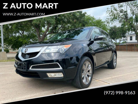 2012 Acura MDX for sale at Z AUTO MART in Lewisville TX