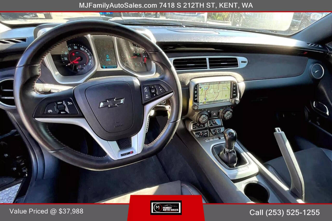 2013 Chevrolet Camaro for sale at MJ FAMILY AUTO SALES in Kent, WA