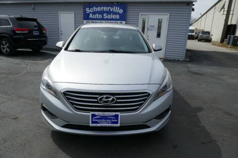 2016 Hyundai Sonata for sale at SCHERERVILLE AUTO SALES in Schererville IN