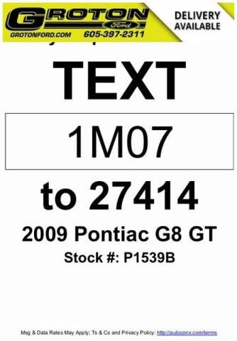 2009 Pontiac G8