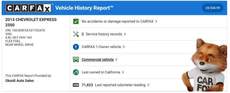 2013 Chevrolet Express 2500