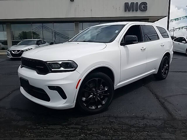 Used 2021 Dodge Durango GT Plus with VIN 1C4RDJDG1MC634110 for sale in Bellefontaine, OH