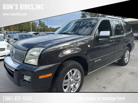 2007 Mercury Mountaineer for sale at RON'S RIDES,INC in Bunnell FL