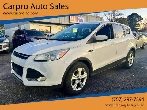 2014 Ford Escape for sale at Carpro Auto Sales in Chesapeake VA