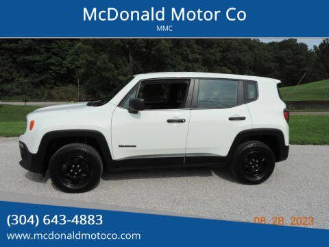 2018 Jeep Renegade for sale at McDonald Motor Co in Harrisville WV