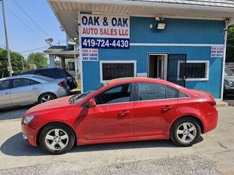 2013 Chevrolet Cruze for sale at Oak & Oak Auto Sales in Toledo OH