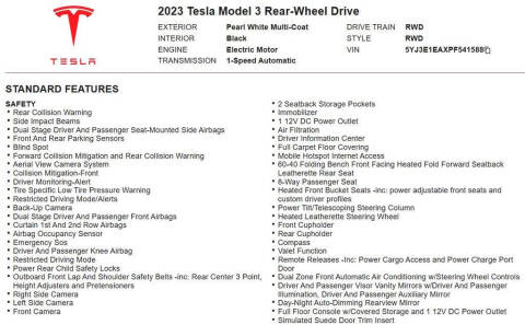 2023 Tesla Model 3