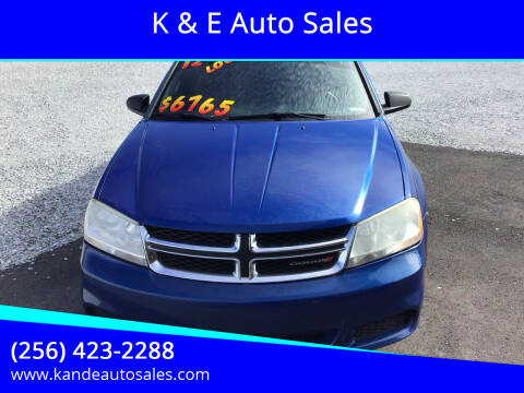 2012 Dodge Avenger for sale at K & E Auto Sales in Ardmore AL