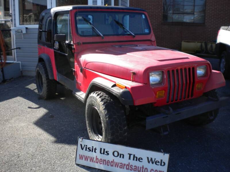 1989 Jeep Wrangler for sale at Ben Edwards Auto in Waynesboro VA