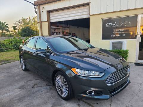 2016 Ford Fusion for sale at O & J Auto Sales in Royal Palm Beach FL