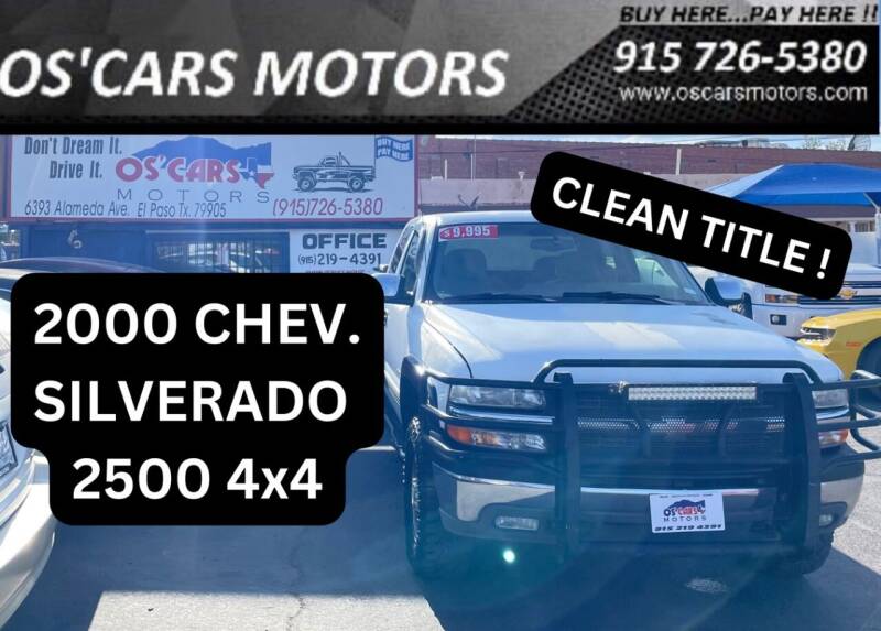 2000 Chevrolet Silverado 2500 for sale at Os'Cars Motors in El Paso TX