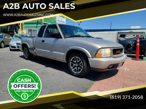 2001 GMC Sonoma for sale at A2B AUTO SALES in Chula Vista CA