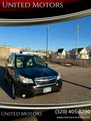 2014 Subaru Forester for sale at United Motors in Saint Cloud MN