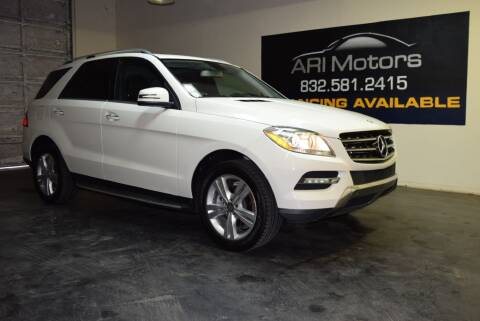 2013 Mercedes-Benz M-Class for sale at ARI Motors in Houston TX