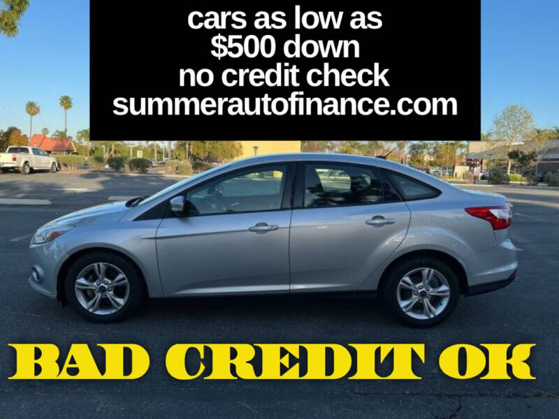 2013 Ford Focus for sale at SUMMER AUTO FINANCE in Costa Mesa CA
