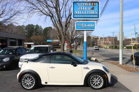 2013 MINI Coupe for sale at NORTH HILLS MOTORS in Raleigh NC
