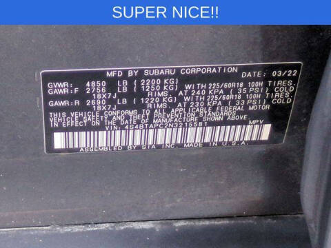 2022 Subaru Outback Touring