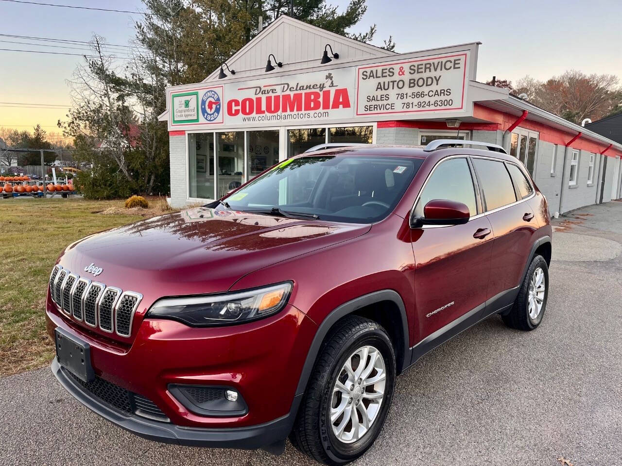 2019 Jeep Cherokee for sale at Dave Delaney's Columbia Motors in Hanover, MA