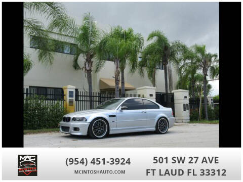 2001 BMW M3 for sale at McIntosh AUTO GROUP in Fort Lauderdale FL