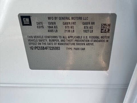 2015 Chevrolet Cruze 1LT Auto