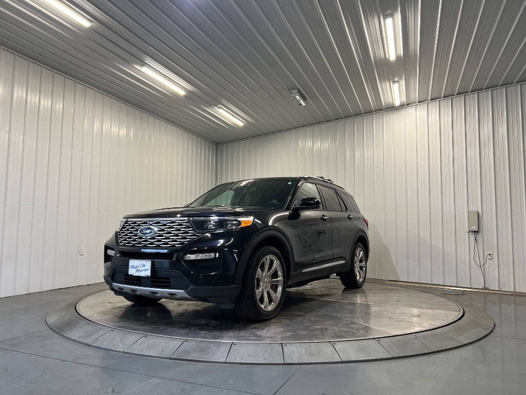 Black 2020 Ford Explorer Platinum AWD Platinum 4dr SUV 1