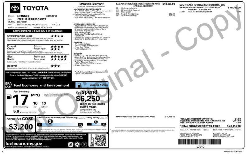 2024 Toyota 4Runner SR5